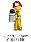 Yellow Design Mascot Clipart #1597665 by Leo Blanchette