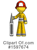 Yellow Design Mascot Clipart #1597674 by Leo Blanchette