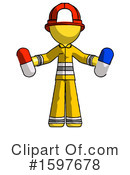 Yellow Design Mascot Clipart #1597678 by Leo Blanchette
