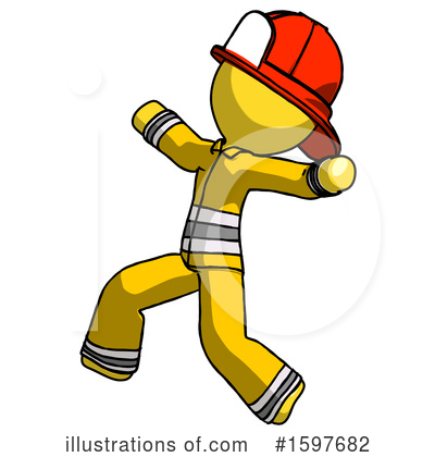 Royalty-Free (RF) Yellow Design Mascot Clipart Illustration by Leo Blanchette - Stock Sample #1597682