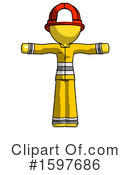Yellow Design Mascot Clipart #1597686 by Leo Blanchette