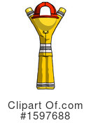 Yellow Design Mascot Clipart #1597688 by Leo Blanchette