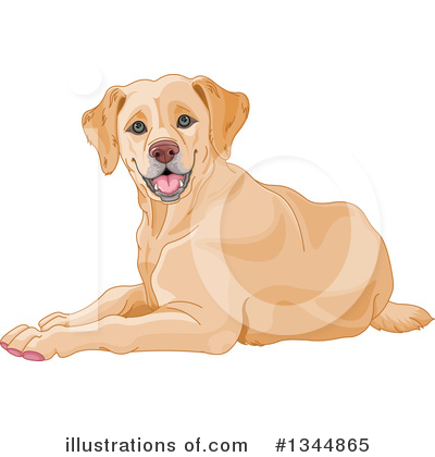 Yellow Labrador Clipart #1344865 by Pushkin