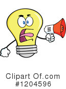 Yellow Light Bulb Clipart #1204596 by Hit Toon