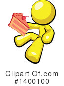 Yellow Man Clipart #1400100 by Leo Blanchette