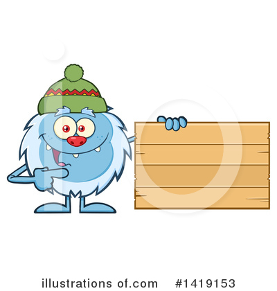 Royalty-Free (RF) Yeti Clipart Illustration by Hit Toon - Stock Sample #1419153