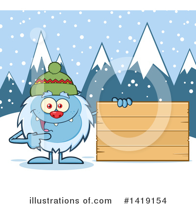 Royalty-Free (RF) Yeti Clipart Illustration by Hit Toon - Stock Sample #1419154