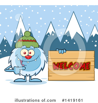 Royalty-Free (RF) Yeti Clipart Illustration by Hit Toon - Stock Sample #1419161