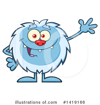 Abominable Snowman Clipart #1419166 by Hit Toon