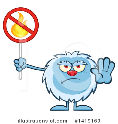 Royalty-Free (RF) Yeti Clipart Illustration by Hit Toon - Stock Sample #1419169