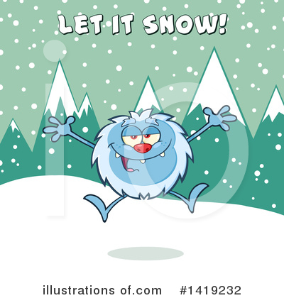 Royalty-Free (RF) Yeti Clipart Illustration by Hit Toon - Stock Sample #1419232