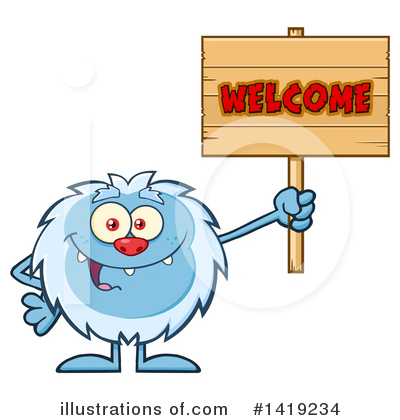 Royalty-Free (RF) Yeti Clipart Illustration by Hit Toon - Stock Sample #1419234