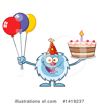 Party Balloon Clipart #1419237 by Hit Toon