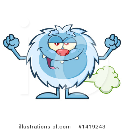 Royalty-Free (RF) Yeti Clipart Illustration by Hit Toon - Stock Sample #1419243