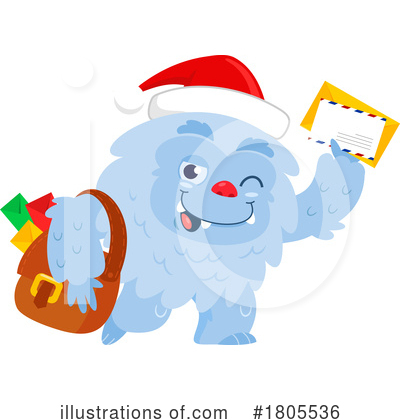Abominable Snowman Clipart #1805536 by Hit Toon