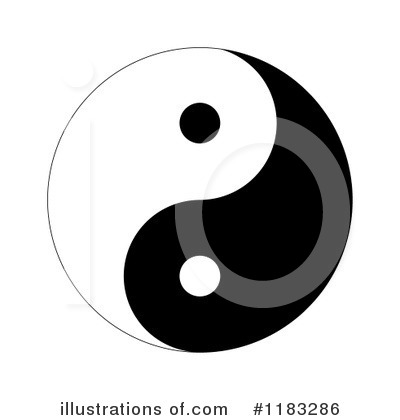 Royalty-Free (RF) Yin Yang Clipart Illustration by oboy - Stock Sample #1183286