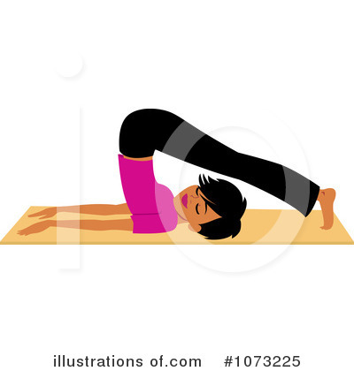 Royalty-Free (RF) Yoga Clipart Illustration by Monica - Stock Sample #1073225