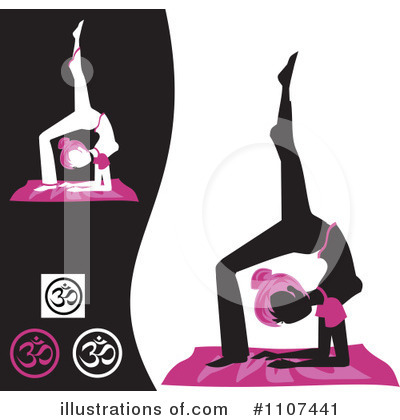 Royalty-Free (RF) Yoga Clipart Illustration by Amanda Kate - Stock Sample #1107441