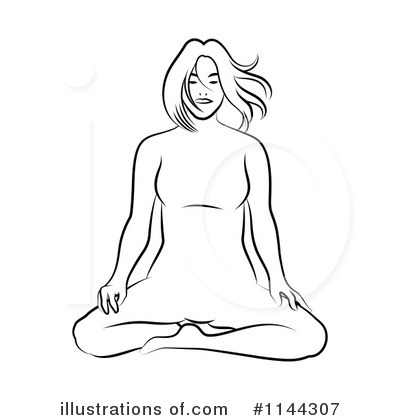 Royalty-Free (RF) Yoga Clipart Illustration by Frisko - Stock Sample #1144307