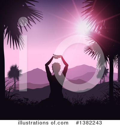 Royalty-Free (RF) Yoga Clipart Illustration by KJ Pargeter - Stock Sample #1382243