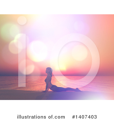Royalty-Free (RF) Yoga Clipart Illustration by KJ Pargeter - Stock Sample #1407403