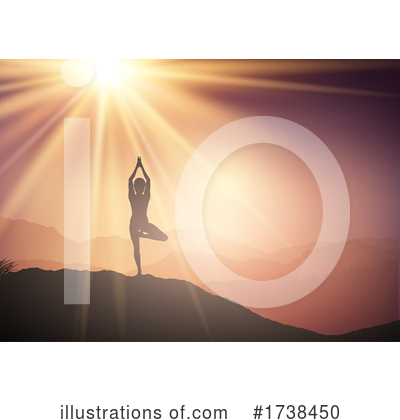 Royalty-Free (RF) Yoga Clipart Illustration by KJ Pargeter - Stock Sample #1738450