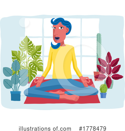 Royalty-Free (RF) Yoga Clipart Illustration by AtStockIllustration - Stock Sample #1778479