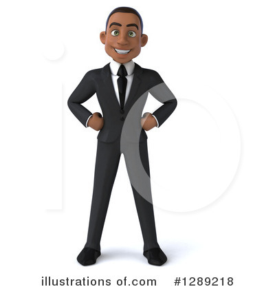 Young Black Businessman Clipart #1289218 by Julos