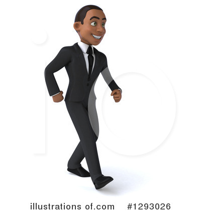 Young Black Businessman Clipart #1293026 by Julos