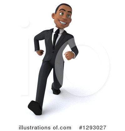 Young Black Businessman Clipart #1293027 by Julos