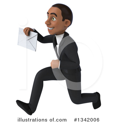 Royalty-Free (RF) Young Black Businessman Clipart Illustration by Julos - Stock Sample #1342006