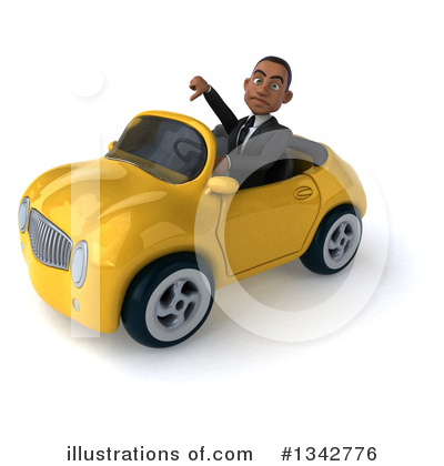 Royalty-Free (RF) Young Black Businessman Clipart Illustration by Julos - Stock Sample #1342776