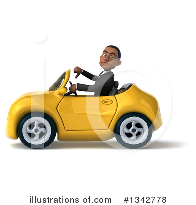 Royalty-Free (RF) Young Black Businessman Clipart Illustration by Julos - Stock Sample #1342778
