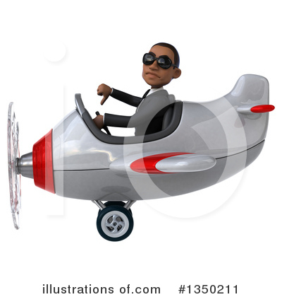 Royalty-Free (RF) Young Black Businessman Clipart Illustration by Julos - Stock Sample #1350211