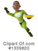 Young Black Green Male Super Hero Clipart #1339820 by Julos