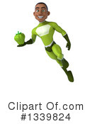 Young Black Green Male Super Hero Clipart #1339824 by Julos