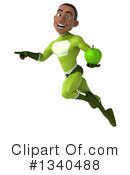 Young Black Green Super Hero Clipart #1340488 by Julos