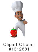 Young Black Male Chef Clipart #1312681 by Julos