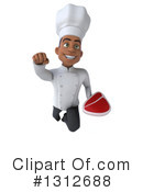 Young Black Male Chef Clipart #1312688 by Julos