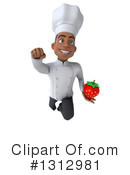Young Black Male Chef Clipart #1312981 by Julos