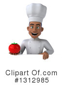 Young Black Male Chef Clipart #1312985 by Julos