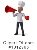 Young Black Male Chef Clipart #1312986 by Julos