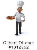 Young Black Male Chef Clipart #1312992 by Julos