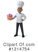 Young Black Male Chef Clipart #1314754 by Julos