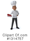 Young Black Male Chef Clipart #1314757 by Julos