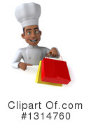 Young Black Male Chef Clipart #1314760 by Julos