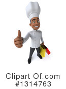 Young Black Male Chef Clipart #1314763 by Julos