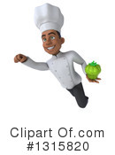 Young Black Male Chef Clipart #1315820 by Julos