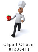 Young Black Male Chef Clipart #1333411 by Julos