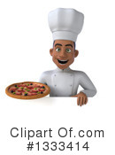 Young Black Male Chef Clipart #1333414 by Julos